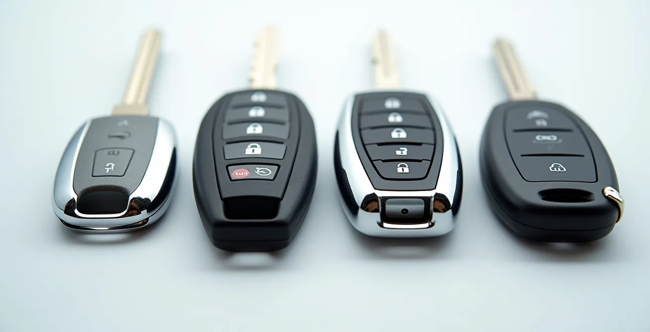 Évolution des technologies de clés automobiles de la clé mécanique à la clé intelligente